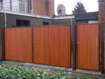 Houten poort op maat kopen 